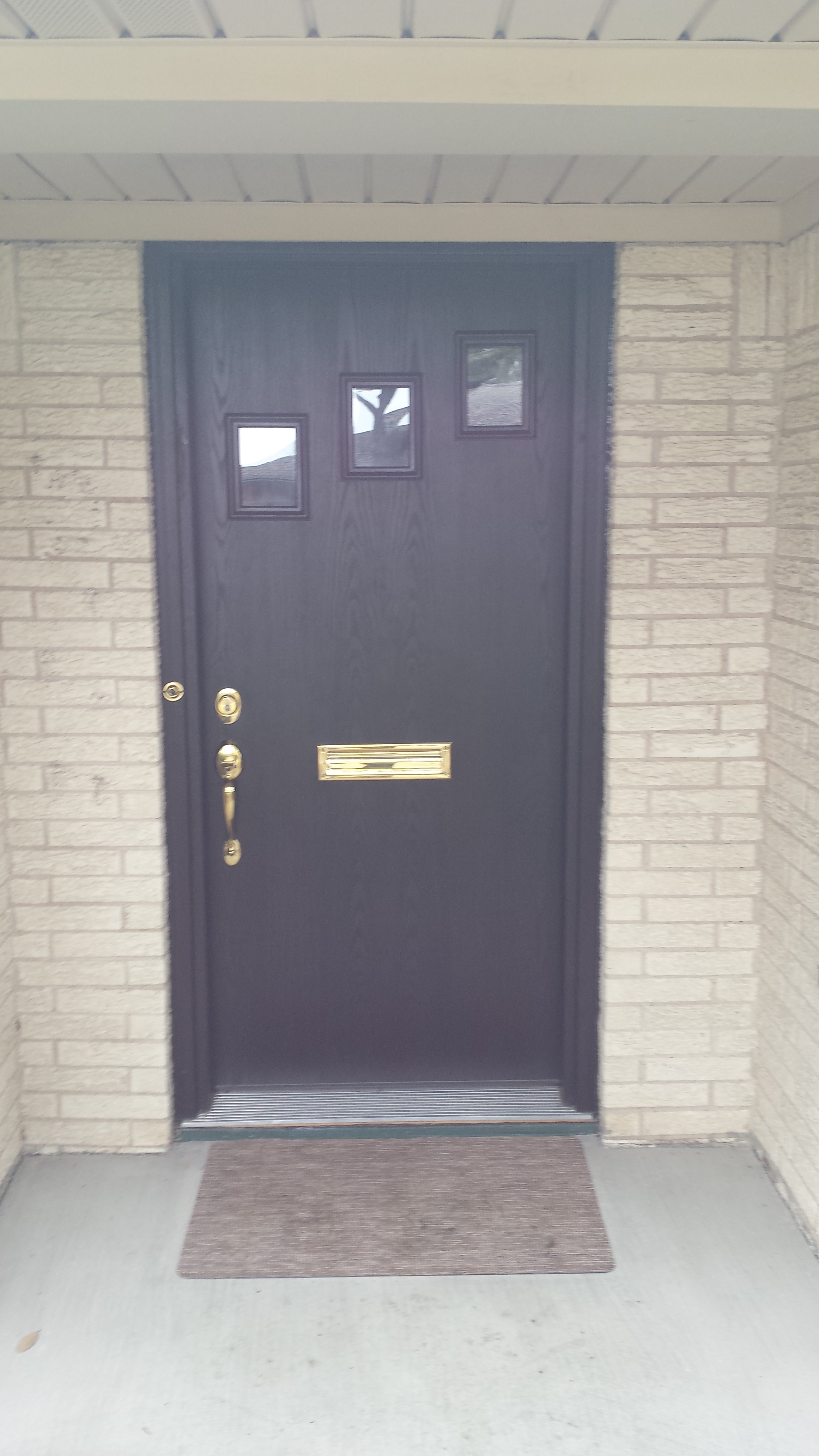 Modern Fiberglass Entry Door