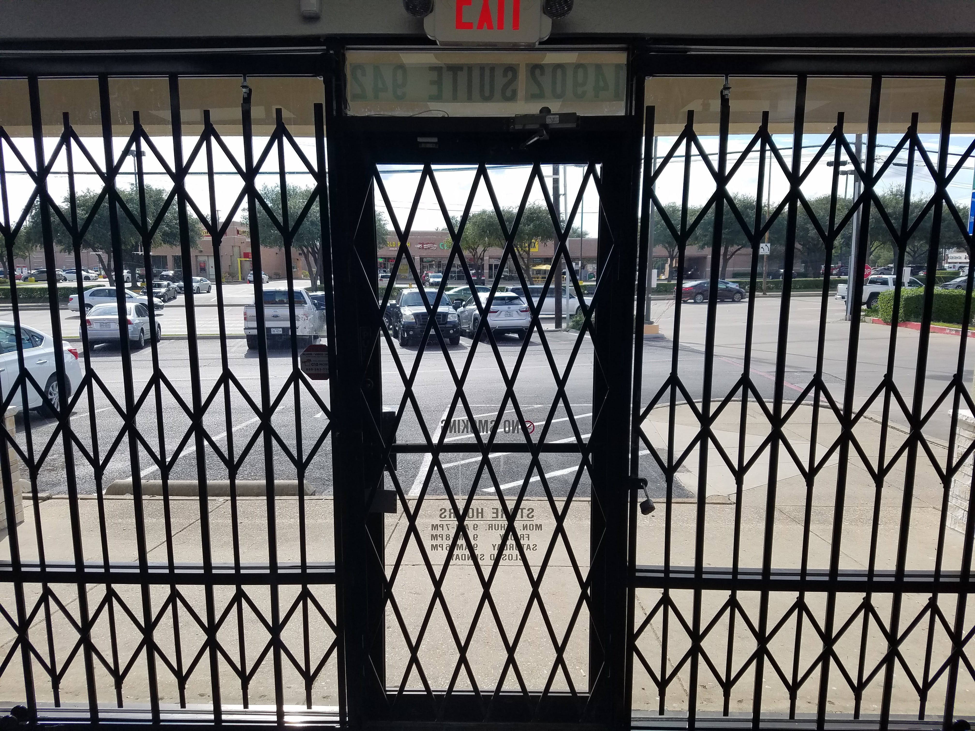 Storefront Folding Gate System